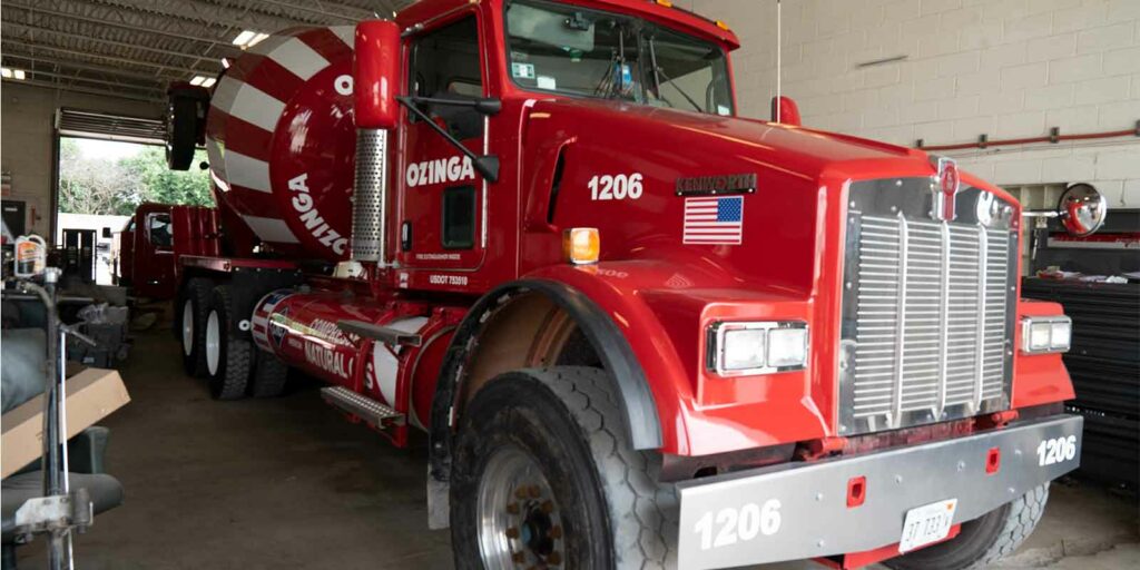 Ozinga’s New Rebuild Shop Refurbishes CNG Concrete Mixer